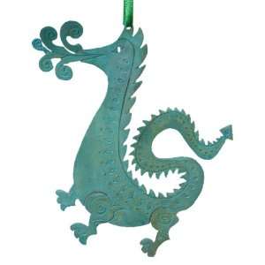  Dragon Original Brass Ornament with Patina Finish for 