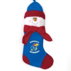   Kansas Jayhawks NCAA Snowman Holiday Stocking (22)