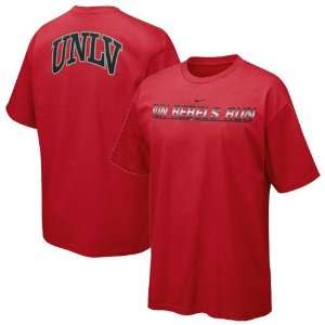   Nike UNLV Runnin Rebels Red School Pride T shirt