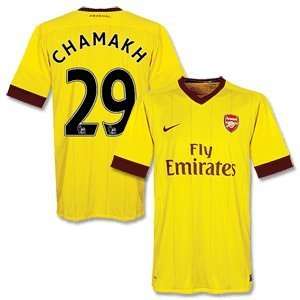  10 11 Arsenal Away Jersey + Chamakh 29