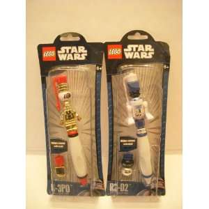   of Two Items   Star Wars Lego Pens   C 3PO & R2 D2 Toys & Games