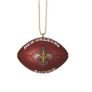  New Orleans Saints 1.75 Resin Football Christmas Ornament 