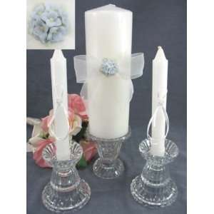  Hydrangea Bouquet Wedding Unity Candle Set