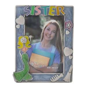  3.5 x 5 Sister Pewter Picture Frame