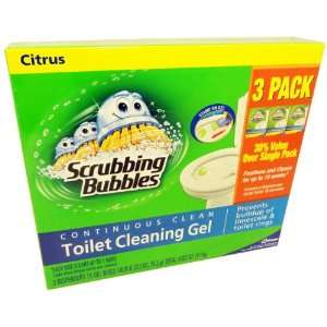 Scrubbing Bubbles 3 Pack Citrus Scent Toilet Cleaning Gel  