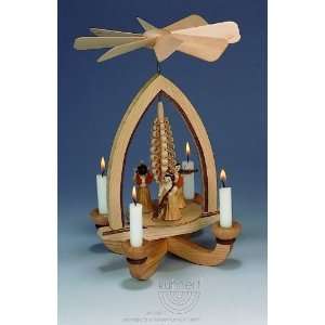 German Classic Candle Pyramid with Spanning Tree and Angels  