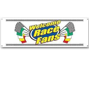  Welcome Race Fans Sign Banner Case Pack 60