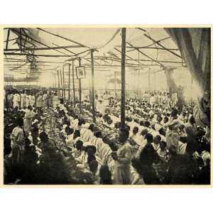  1935 Print Ethiopia Raw Meet Gebur Banquet Cultural 