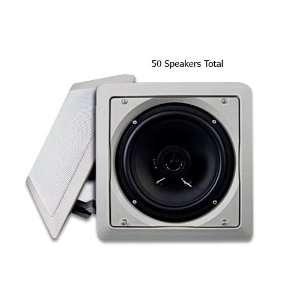 Acoustic Audio LC265i 50PKG (50) 250 Watt 6.5 In Wall Home Speakers 