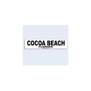 Seaweed Surf Co Cocoa Beach Florida Aluminum Sign 18x4 in White 