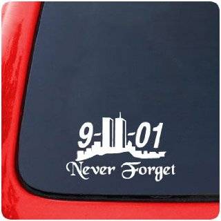  4 911 Memorial Maltese Cross Decal Never Forget 