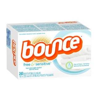 Bounce Sheets, Free of Dyes & Perfumes, Dermotologist Tested, 240 