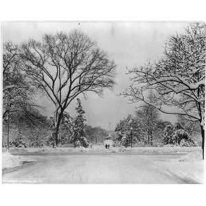  Washington D.C.   Lafayette Park   View under snow