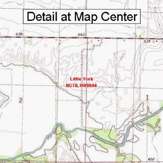 USGS Topographic Quadrangle Map   Little York, Illinois (Folded 