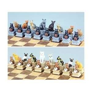  Cats Chess Pieces King 3 1/4 Toys & Games