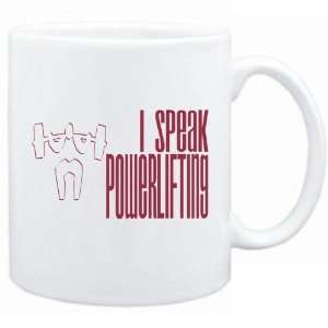  New  I Speak Powerlifting  Mug Sports
