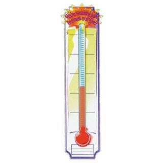  Eureka Vertical Classroom Banner, Goal Setting Thermometer 