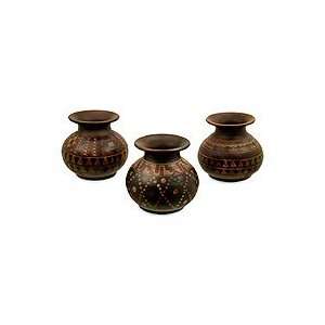    Ceramic vases, Symbols of the Inca (set of 3)
