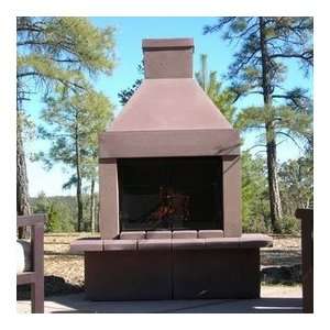 Mirage Stone Outdoor Woodburning Fireplace (Taupe) Patio 