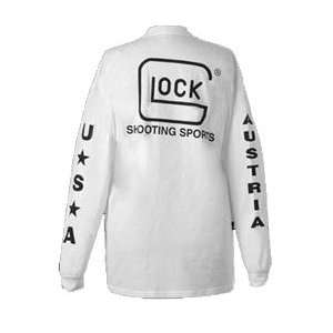  Glock Shooting Sports White Long Sleeve T Shirt SZ LG 