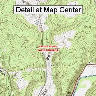  USGS Topographic Quadrangle Map   Picture Rocks 