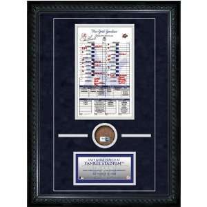 Joe Girardi Signed New York Yankees Final Game Replica Scorecard 