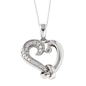   Sterling Silver Tied by Love Sentimental Expressions Necklace Jewelry
