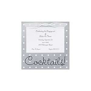  Silver Dot Invitation Wedding Invitations