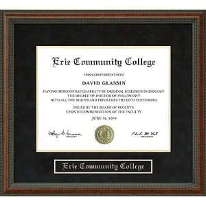    Erie Community College (ECC) Diploma Frame