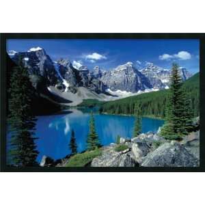 Moraine Lake, Banff Framed with Gel Coated Finish by unknown Framed