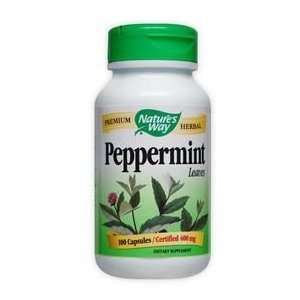  Natures Way   Peppermint Leaves, 400 mg, 100 capsules 