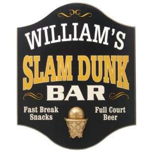  Personalized Slam Dunk Basketball Pub Bar Wall Pub Sign 