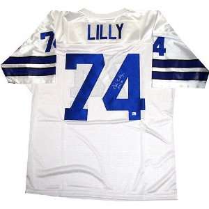 Bob Lilly Dallas Cowboys Autographed White Jersey  Sports 