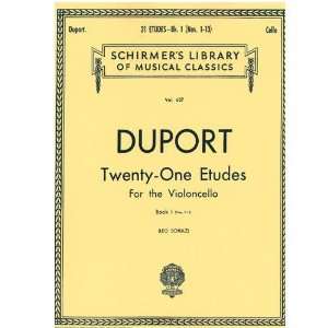  Duport 21 Studies (Etudes), Bk. 1, Nos. 1 13/Schulz 