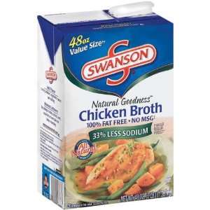 Swanson Broth Rtsb Chicken Natural Goodness 100% Fat Free No MSG   8 