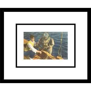 Diver, Tarpon Springs, Florida, Framed Print by Unknown, 16x14  