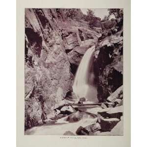  1893 Print Rainbow Falls Waterfall Ute Pass Colorado 