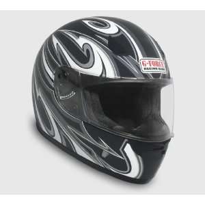   Full Face Street Powersports Off Road Helmet  XLarge Black Automotive