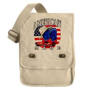  Messenger Field Bag Khaki American Made Country Cowboy 