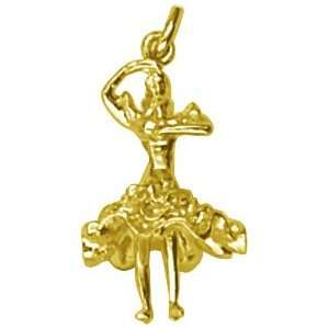  Rembrandt Charms Spanish Dancer Charm, 10K Yellow Gold 