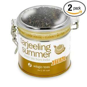 Adagio Teas Darjeeling Summer, 4 Ounce Tins (Pack of 2)  