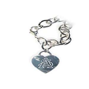 Arizona State University Tiffany Style Heart Tag Bracelet  