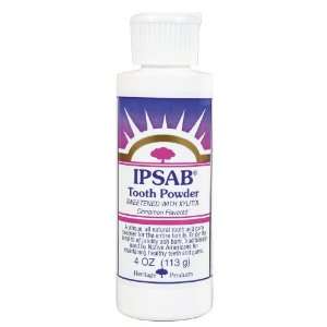  Heritage Store Oral Care Ipsab Tooth Powder, Cinnamon with 