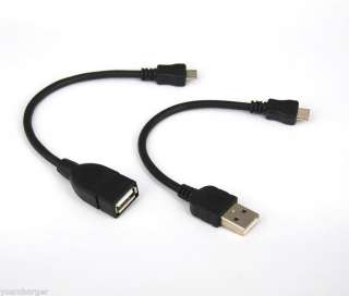 10cm Micro USB Cable + USB Host OTG Cable for Sony Tablet S SGPT111 