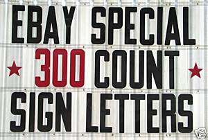 ON 8 7/8 flexible plastic SIGN LETTERS & NUMBERS  