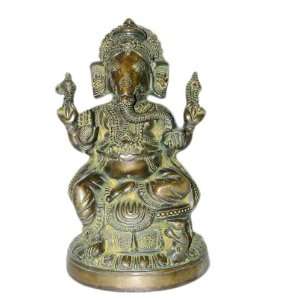  Blessing Ganesha Vinayak Murti Hindu Gods Statue Brass 
