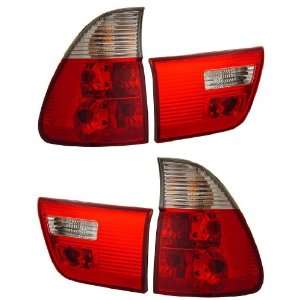  BMW X5 00 05 TAIL LIGHT RED/CLEAR NEW Automotive