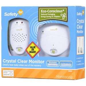 SAFETY 1ST 08026 CRYSTAL CLEAR BABY MONITOR WHITE   NEW  