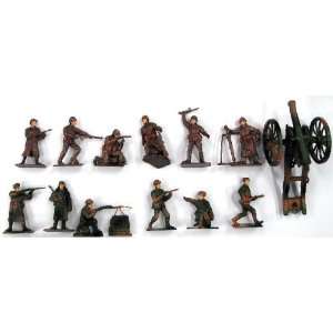  Russian WWII Infantry Figure Playset (12 Figures w/Weapons 