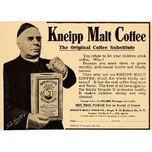1906 Vintage Ad Kneipp Malt Coffee Substitute Antique   Original Print 